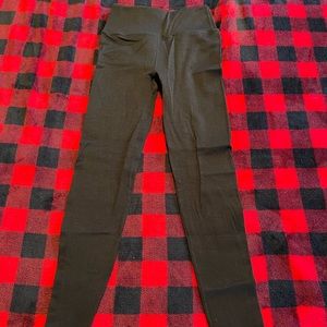 Fabletics small tall ribbed leggings with lace up back